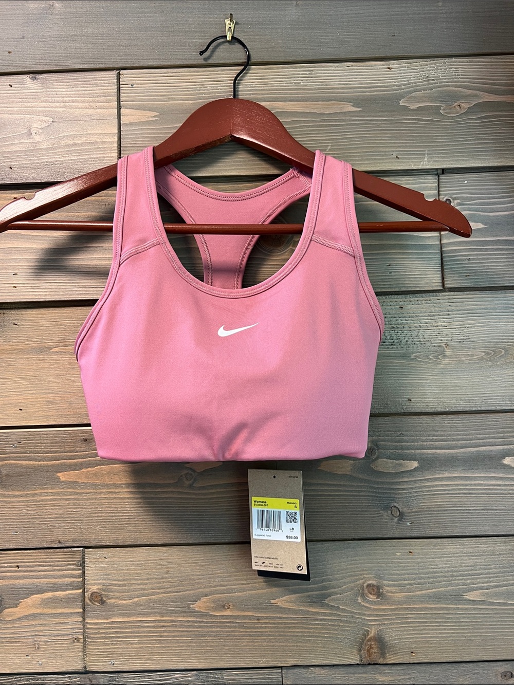 Nike Pink Racerback Performance Sports Bra